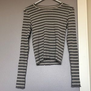 American Eagle Striped Long-Sleeve